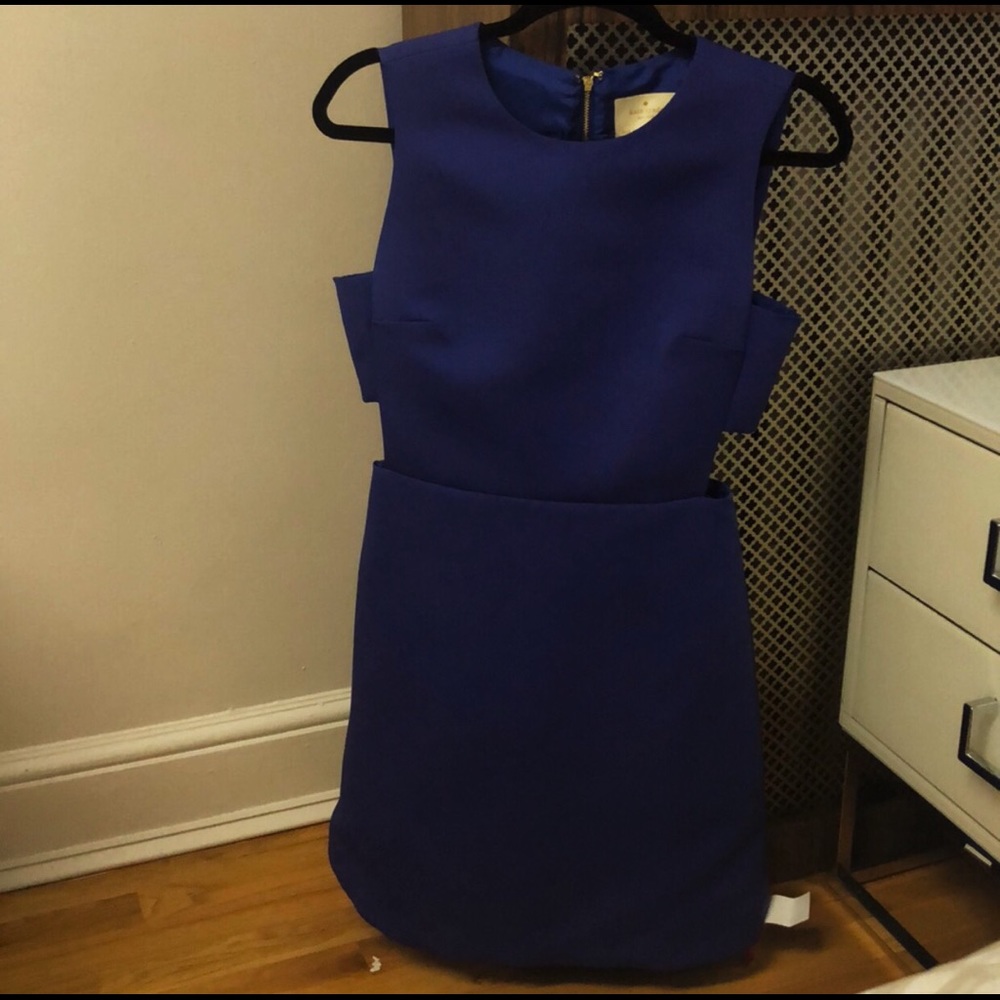 Blue Kate Spade Cut Out Dress